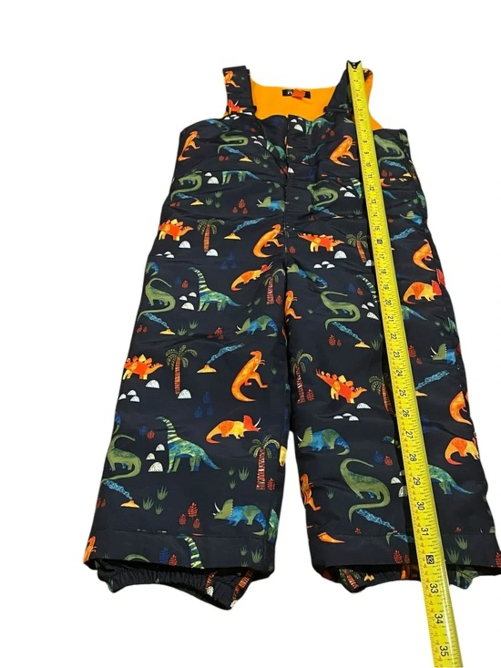 Boys 3T Dinosaur Print Snow Bibs Overalls Snowpants Blue The Children's Place